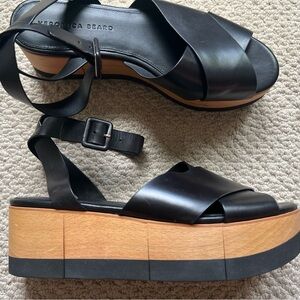 Veronica Beard Wynie platform sandals. 9.5